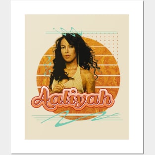 Aaliyah \\ Retro Art Posters and Art